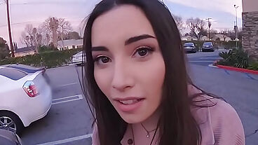 Asian American teen babe on blowjob mission